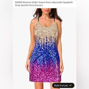 BNWT Small Beyonce Sparkling Sequin Party Dress